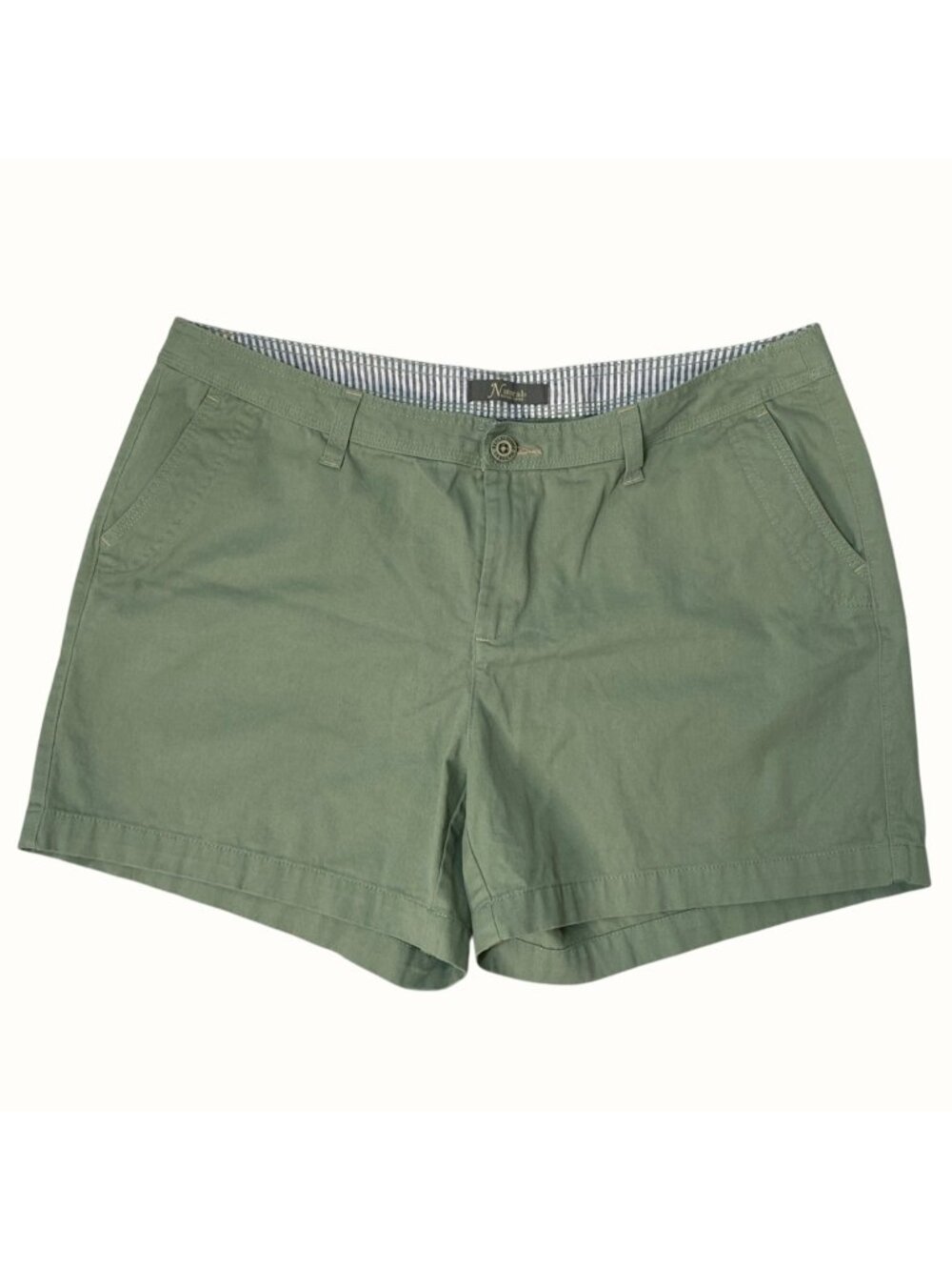 Natural Reflections Bass Pro Shops Women's Olive Green Chino Shorts Size 16